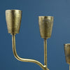 Brass Taper Three Arm Candle holder NAMI Home