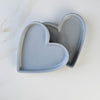 Ceramic Heart Trinket Dish Grey