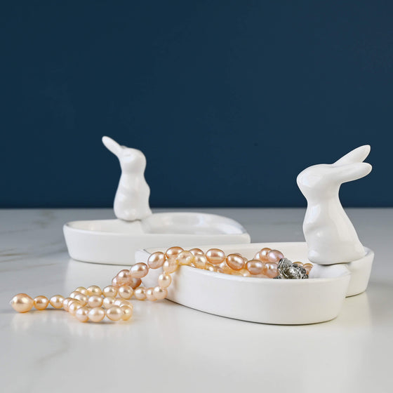 Decorative Ceramic Rabbit Trinket Dish NAMI Home