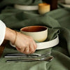Organic Linen Tablecloth Olive Green