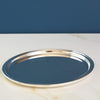 Silver plated serving tray, 22cm