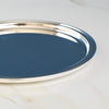 Silver plated serving tray, 22cm