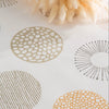 White patterned stain resistant organic cotton tablecloth NAMI Home