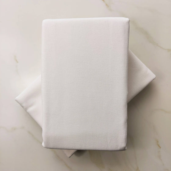 White cotton tablecloth stain resistant with Teflon protection NAMI Home