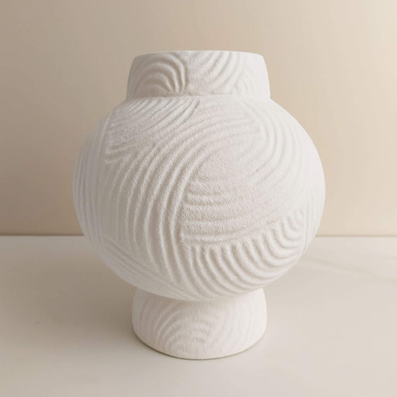 ceramic vase white
