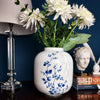 delft blue porcelain large vase